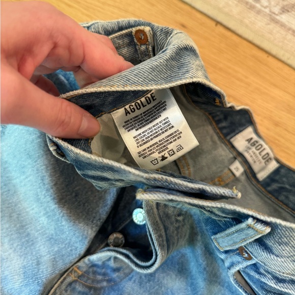 Agolde Dee Ultra High Rise shorts in Ricochet - Picture 6 of 6